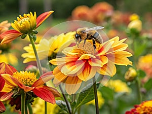 bee and flower