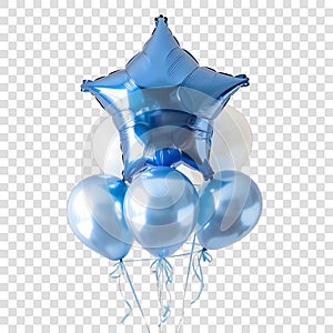 Blue rectangular shaped foil balloon
