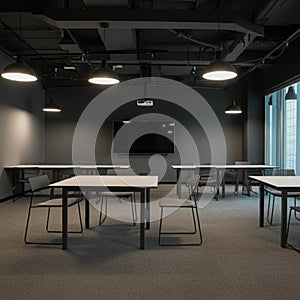 AIGenerated Image: Modern Office Workspace Design