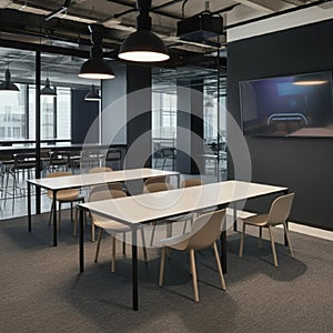 AIGenerated Image: Modern Office Workspace Design