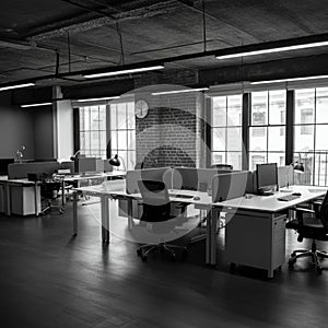 AIGenerated Image: Modern Office Workspace Design