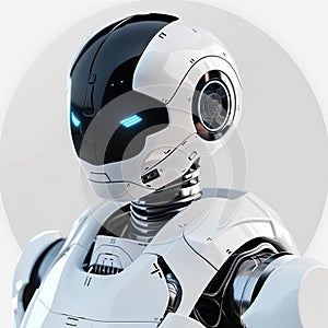 A 3D icon of a tech service AI robot with a white background