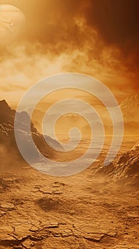 Titan Revealing Surreal Hazy Landscape photo