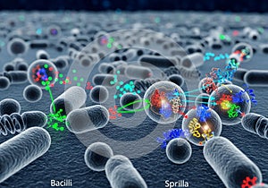 AI-generated image depicting a detailed view