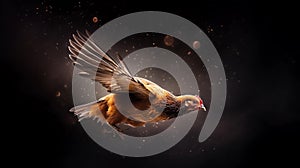 Space Hen, Made with Generative AI