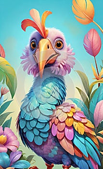 AI generated image of a Dodo bird