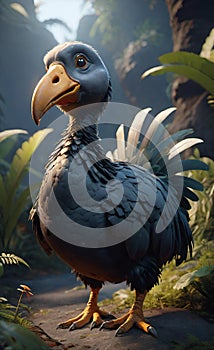 AI generated image of a Dodo bird