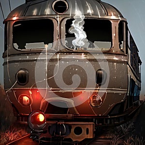 AI generated image - fanstastic locomotive