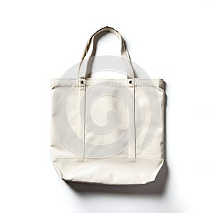 AI-Generated Image of Cream-Colored Tote Bag photo