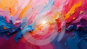 Radiant Waves: A Symphony of Color and Motion photo