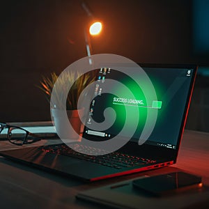 AI-Generated Image: Laptop with 