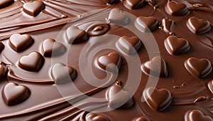 Chocolate Hearts(Created with AI)