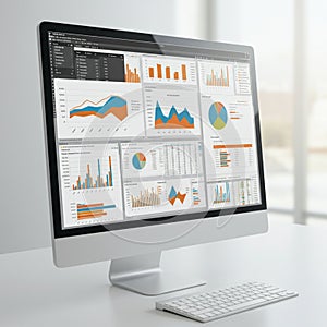 AI-Generated Image: Sleek Laptop Mockup for Digital Showcases photo