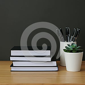 AI-Generated Image: Stack of Books for Knowledge and Inspiration