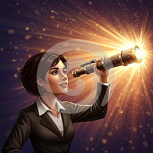 AI-Generated Image of Network Diagram with Circular Nodes and Color Gradient