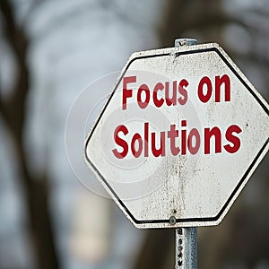 White Road Sign with 