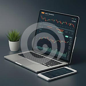 AI-Generated Image: Growth Chart Depicting Business Success