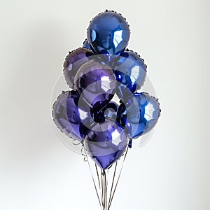 Indigo rectangular shaped foil balloon