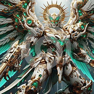 AI Generated Image, Majestas Divina: Heavenly Guardian photo