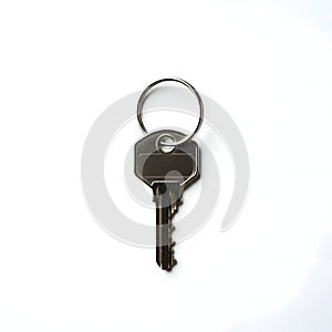 AI Generated Image - Metal Key with Ring Attached