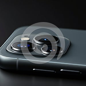 AI-Generated Image of a Mobile Phone Mockup on a Simple Background