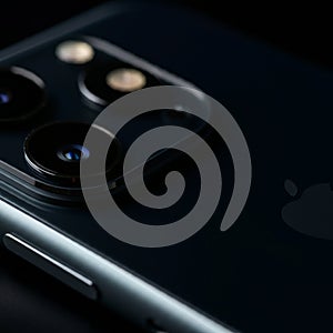 AI-Generated Image of a Mobile Phone Mockup on a Simple Background