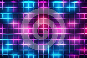 Neon grid pattern background 80s retro nostalgic