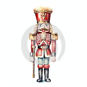 Nutcracker watercolor winter