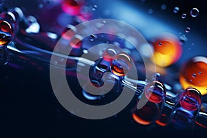 Oxygen molecules nano particles photo