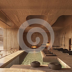 AI generated image of pool house
