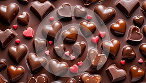 Chocolate Hearts(Created with AI)