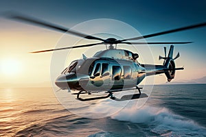 AI generated image of private helicopter machine