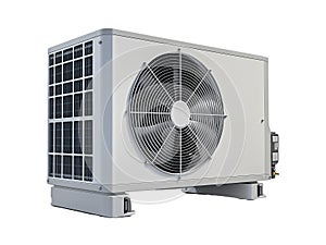 Compressor for AC system on transparent background as a graphic elements for advertisements photo