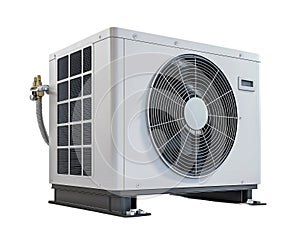 Compressor for AC system on transparent background as a graphic elements for advertisements photo