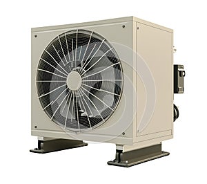 Compressor for AC system on transparent background as a graphic elements for advertisements photo