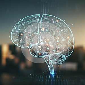 AI-Generated Image: Business Chart with Clear Data Trends