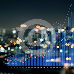 AI-Generated Image: Growth Chart Depicting Business Success