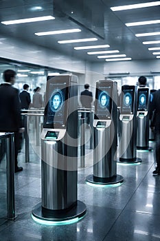 Automated Facial Recognition Terminals Monitoring Public Movement And Digital Identity