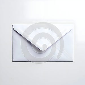AI-Generated White Envelope on a White Surface