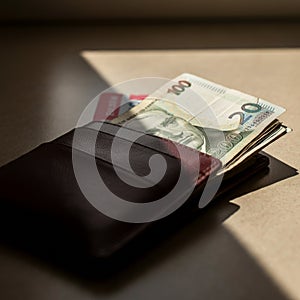 AI-Generated Image: Stylish Wallet with Sleek Design