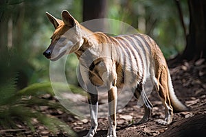 AI generated image of a Tasmanian Tiger