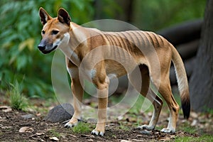 AI generated image of a Tasmanian Tiger