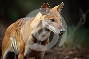 AI generated image of a Tasmanian Tiger