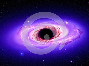Cosmic Whirlpool: A Stunning Visualization of a Black Hole