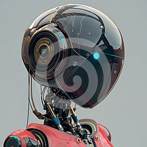 AI-generated Image: "Advanced Tech Robot Portrait."
