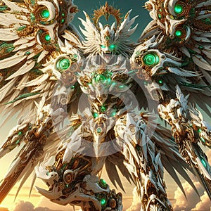 AI Generated Images, Celestial Mechanica: Warrior of Heaven