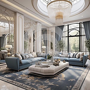 AI generated images, living room interior design luxury model style Living room design for decoration, Modern interior design,