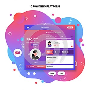AI-generated interface design for a fictional 