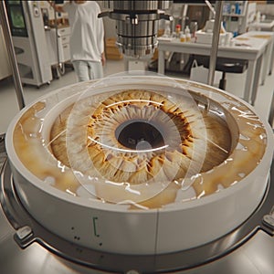 Iris Topography Exam with High Resolution Equipment, Detailed Ophthalmological Analysis photo