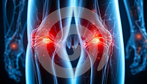 AI-Generated Knee Pain Visualization